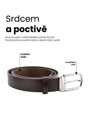 🤎 Srdcem a poctivě. Nový kožený pásek z naší dílny právě dorazil – a je to kus, který vydrží roky. ✔️ Kvalitní pravá kůže...